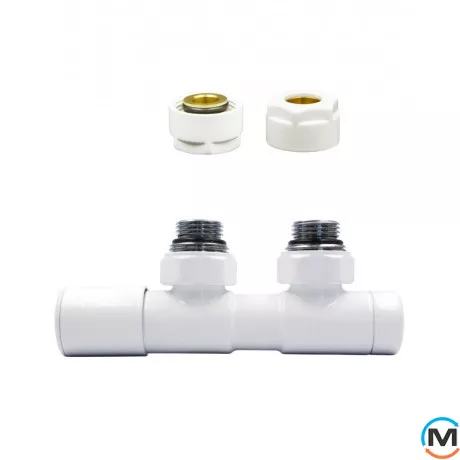 Комплект Vario Term TWINS REGULATED тип V угловой левый White, фото 